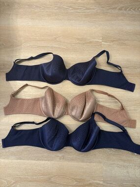 Wacoal Everyday Smooth T-Shirt Bra - Navy & Nude